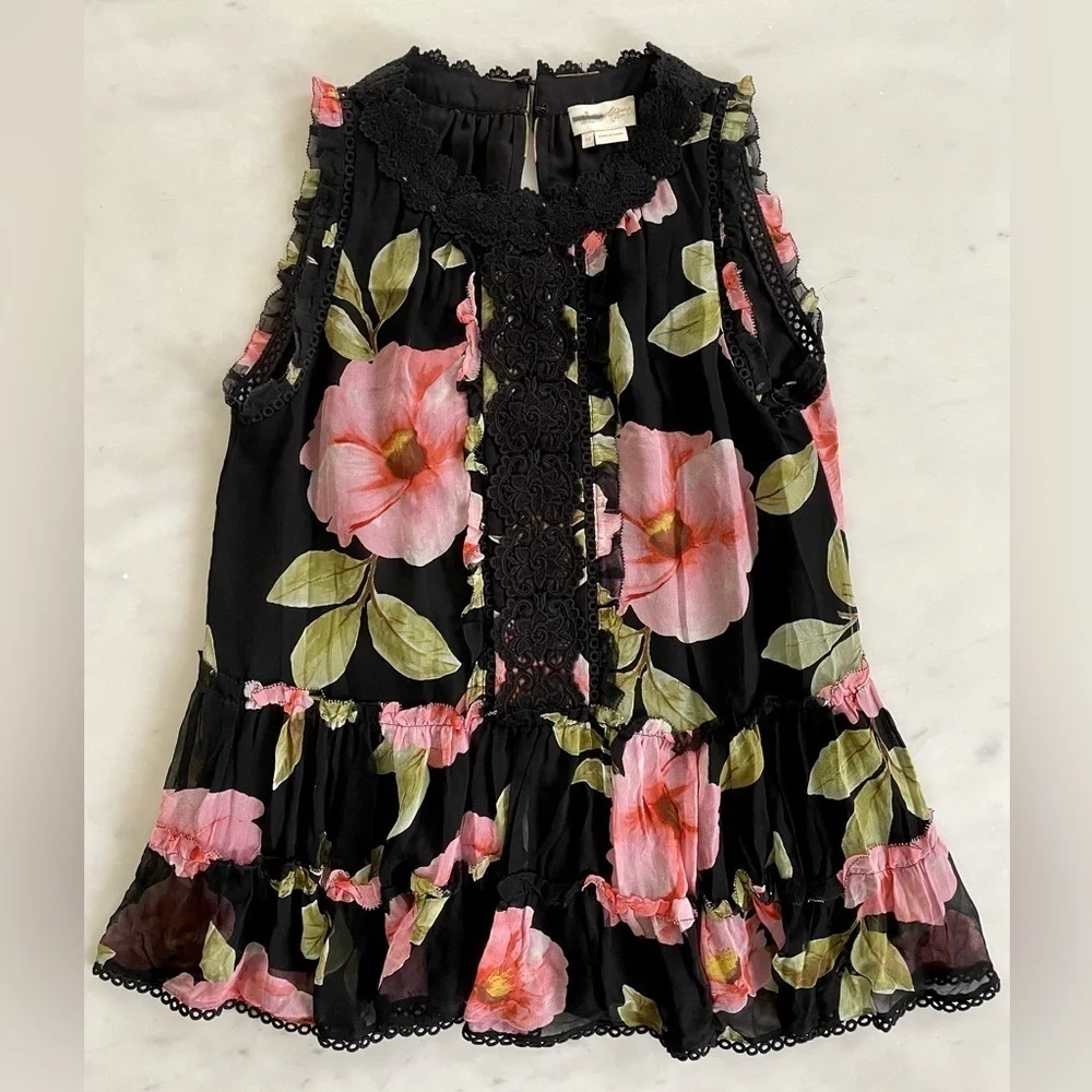 Kate Spade Floral Silk Top